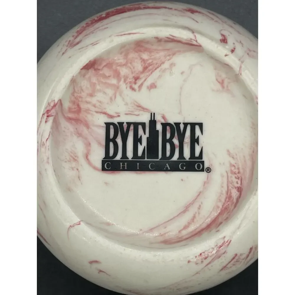 Bye Bye Chicago Mug White & Marbled Pink 